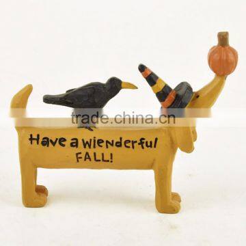 Custom Halloween Party Cute Dressed Dog Statue Supplier photo-4