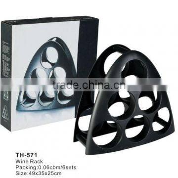 6 Bottles Plastic Wine Rack and Wine Bottle Holder photo-3