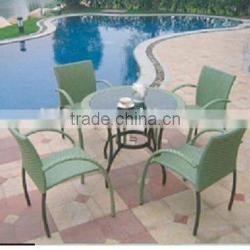 2011 new rattan outdoor tea(coffee) table with chair