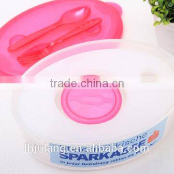 BPA-FREE Plastic Salad Lunch Box Set With Ice Pack Dressing/Food Grade Plastic Lunch Box Set With Fork photo-3