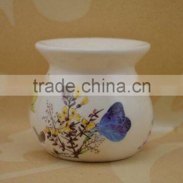 hand made ceramic fragrance oil burner with tealight candle