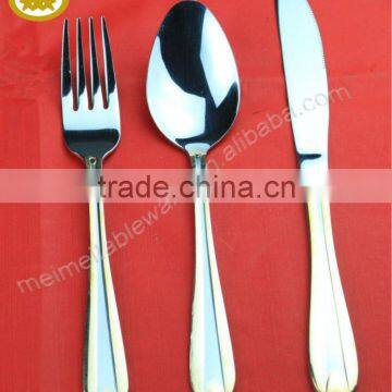 Hotel or family gold plated flatware