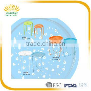 High Quality Modern Solid Custom Colorful Smart Steel Metal Kitchen Round Table photo-2