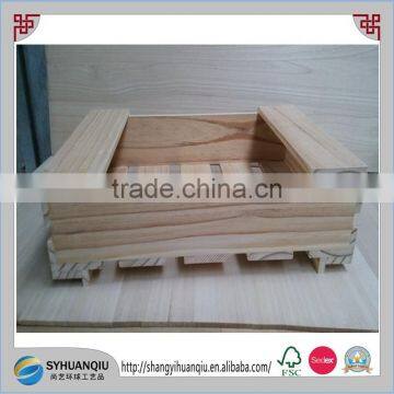 Handmade natural 12mm wooden fruit crate WB-716