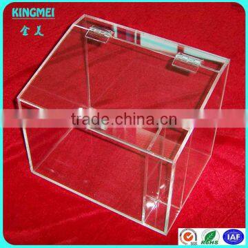 2014 clear acrylic candy display case, acrylic candy dispenser box with lid