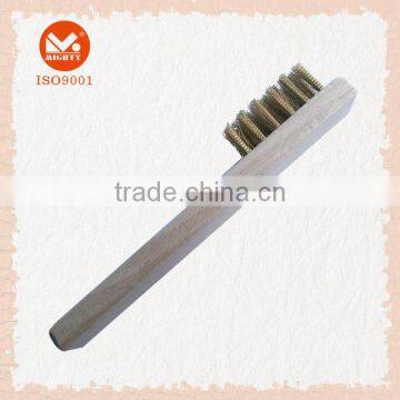 Wooden Handle Brass Wire Brush photo-3