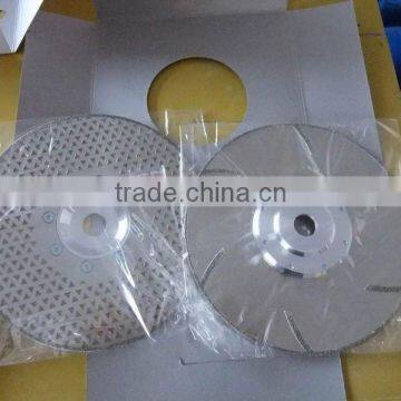 Electroplated diamond saw blades for soft marble /Ceramic Diamond cutting blades with flang