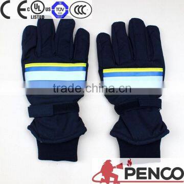 Aramid Fire Retardant Hand Protection Urban Traffic Riding Reflective Traffic Fireman Gloves photo-2