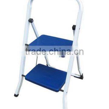 2steps folding step ladder with safety rail