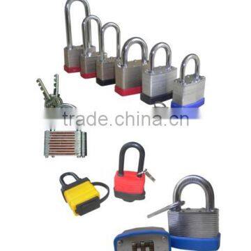 Steel laminated padlock