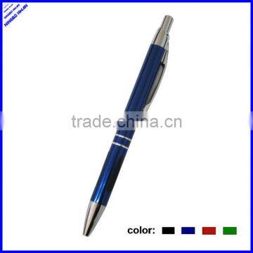 special design aluminum barrel ball point metal pens with rubber grip