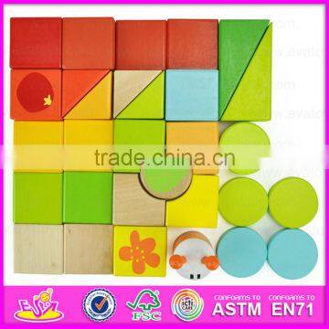 2015 Blocks Trolly Wooden Educational Toy for Kids,Wooden Building Blocks Sorter Trolly Toy,Pull Wooden Block Trolly Toy W13C021 photo-6