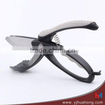 High quality mutifunction salad kitchen scissors with soft grip handle