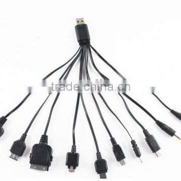 Multi 10 in 1 Universal Multi-Function Cell Phone Game USB Charging Cable Charger line