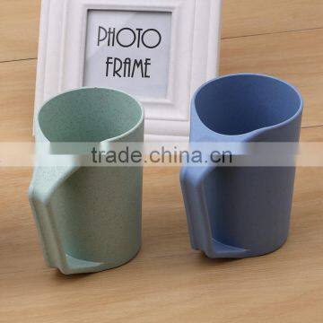 Yiwu Square Top Round Bottom Wheat Straw Coffee Cup photo-2