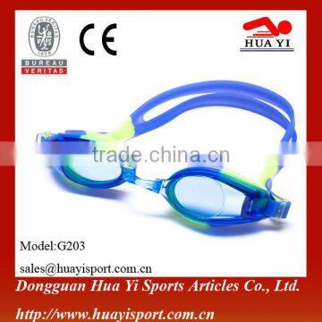 Promotions fit adults anti fog transparent silicone swimming goggle