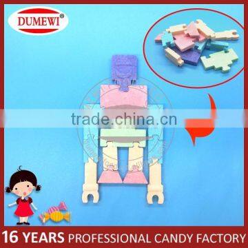 Funny Robot Shape Pressed Candy with Puzzle