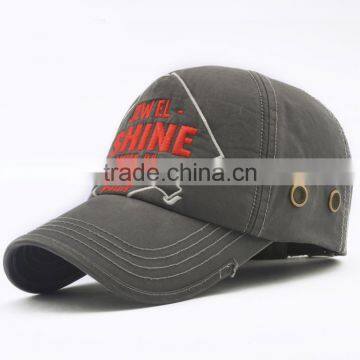 washed cotton baseball cap special embroidery hats