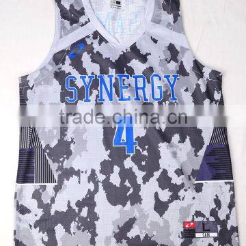 Basketball Jersey Tops Best Reversible Basketball Uniform Design Color Red photo-2