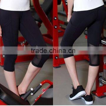 Sexy Mesh Insert Yoga Pants With Hidden Zipper Pocket Gym Wear photo-2