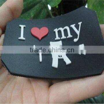 Factory Embossed Logo Cute Rubber Label PVC Rubber Patch photo-6