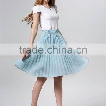 Vintage Tulle Skirt Tutu Midi Summer Pleated Skirts for Women photo-2