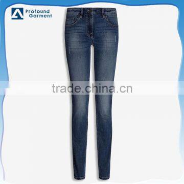 new model women narrow bottom jeans pants factory