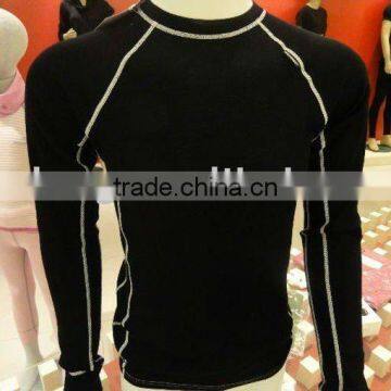 100% Merino Wool Men Body Sculpting Underwear of Black