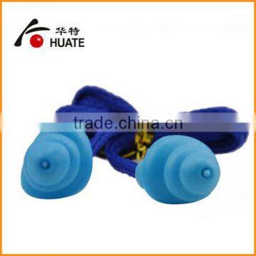 Silicon Eanti-noise Earplugs With Cord for Hearing Protection photo-4
