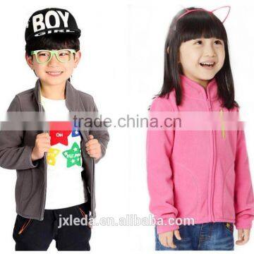 Brand 4-12Y Spring Boys And Girls Cardigan Coat Jacket Kids Pure Color Outfit Kids Clothings Children Polar Fleece Jacket photo-3