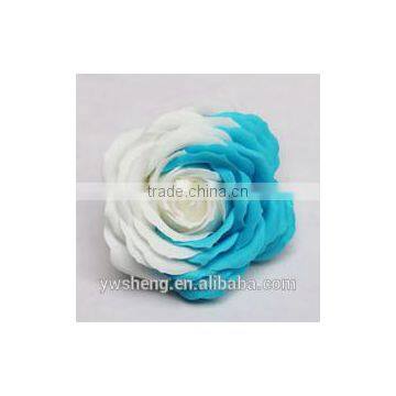 Wholesale Colorful Big Rose Flower Two - Tone Rose Diy Artificial Soap Flower photo-5