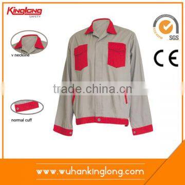 Oem service big tool pockets jacket with reinforcement