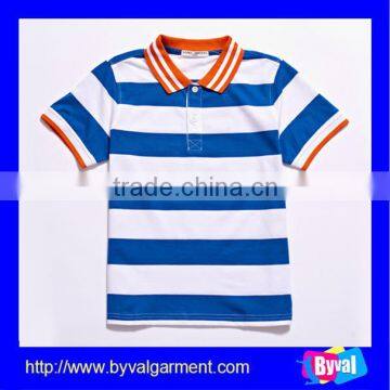 Korean Children Clothing of Polo Shirt Custom Fashion Stripe Kids Polo Shirt Wholesale Children Clothing Usa photo-3