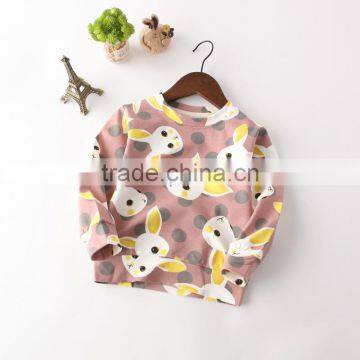 S65788A New Style 2017 Kids Hoodies Spring Autumn Rabbit Printing Hoodies photo-2
