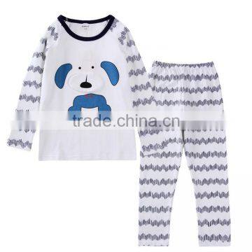 S16064A wholesale cotton children pajamas set two pieces sleepwear