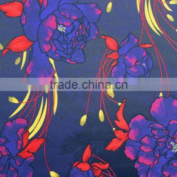 100% Polyester Woven Floral Design Fabric for Women photo-3