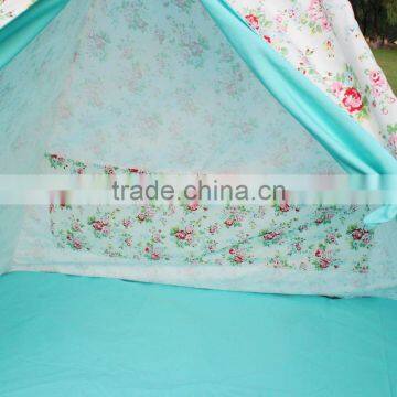 ShiJ Tipi Cotton Canvas Print Kids Teepee Tent photo-5