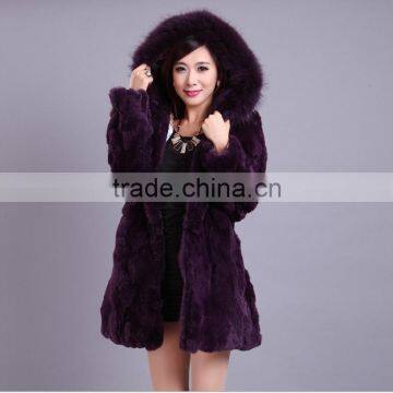 ladies r'accoon fur coat and long sleeve fur coat