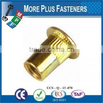 Made in Taiwan Stainless Steel Bright Brass Antique Brass Rivet Nut photo-3