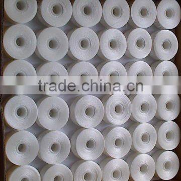 L type paper side prewound bobbin thread white thread