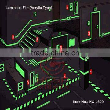 Photoluminescent Sheeting Acrylic Type 6 Hours Luminous Film for Safe Guiding photo-3