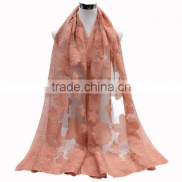 2017 New Arrival Fashion Plain Color Women Hijab Silk Scarf photo-3