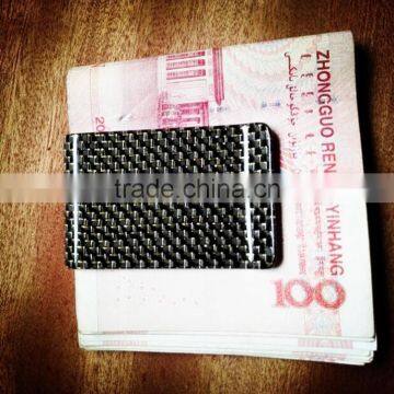 Luxury Carbon Fiber Money Clip card holder Carbon Fiber cash holder