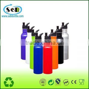 2015 New Style Single Wall Stainless Steel Sport Bottle , Drinking Water Bottle With Carabiner , Camping Bottle photo-4