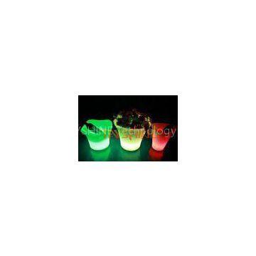 Durable PE Pub Ice Bucket With 16 Color Changing  / Led Bar Flower Pots