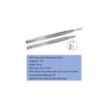 Steel ball slide rail/slide rail/file cabinet rail /ball-bearing rail/three-fold rail