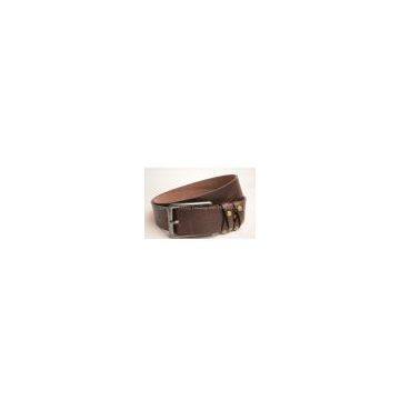 Mens plain PU belt