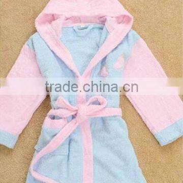 100 Cotton High-end Eco-friendly Hooded Baby Bathrobe photo-3