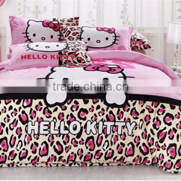 Wholesale cartoon bedding set,hello kitty design for bedding sets