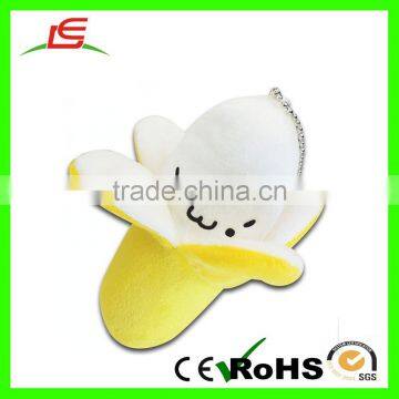 LE Promotional Plush Banana Keychain Mini Banana Keychain Toy For Car Keychain